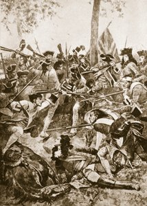 1706年5月23日、ラミリーズの戦い：アイルランド連隊による攻撃 作： Richard Caton Woodville junior